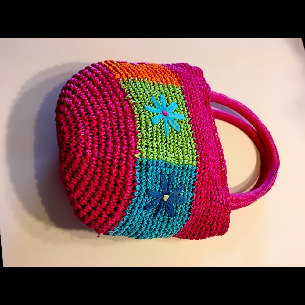 Pink flowering bag